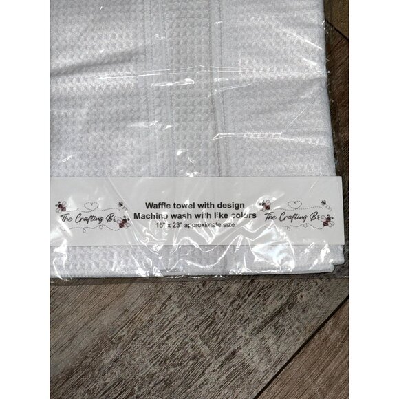 Waffle Towel With Funny Quote Design 15" x 23" By The Crafting Box - Picture 3 of 5